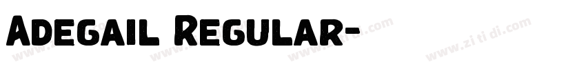 Adegail Regular字体转换